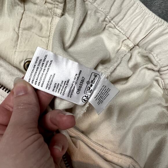 Pilcro Anthropologie Tidal Moto  White Utility Jacket Womens M White - Picture 11 of 11